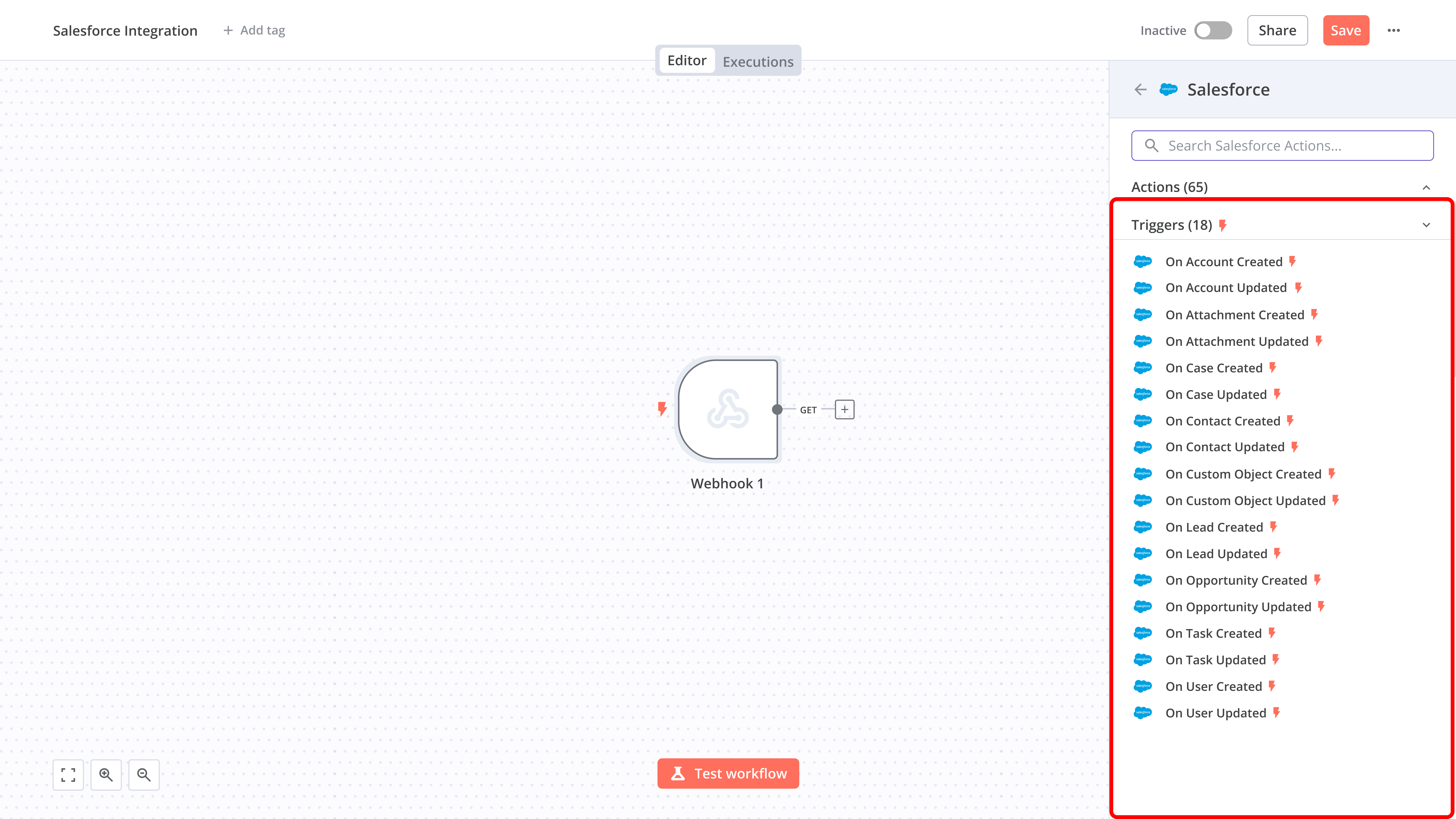 Salesforce Actions and Triggers