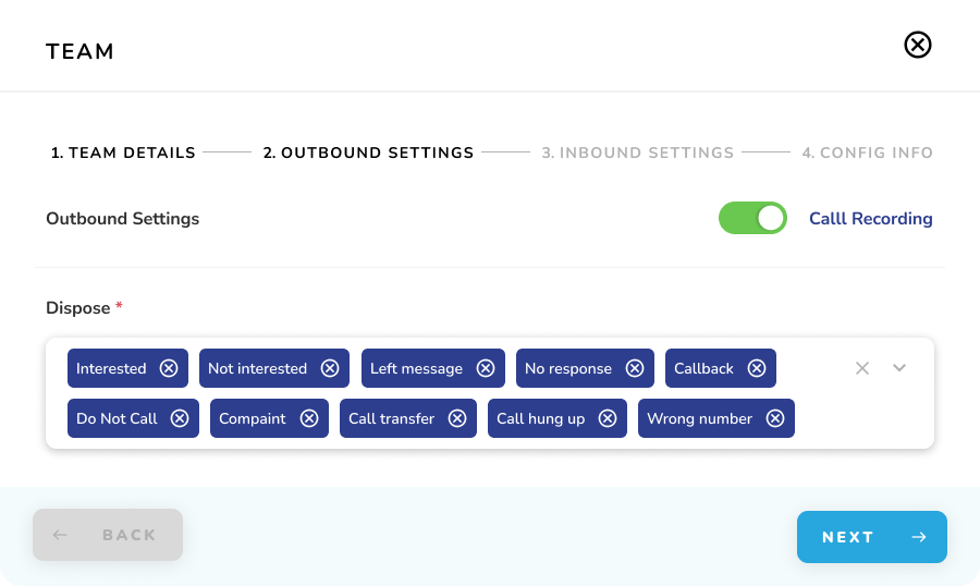 Teams - Edit Team - Step 2 Popup